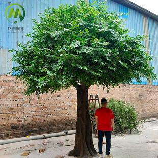 厂家直销仿真榕树大型玻璃钢假树 室内景观树装饰用仿真大榕树