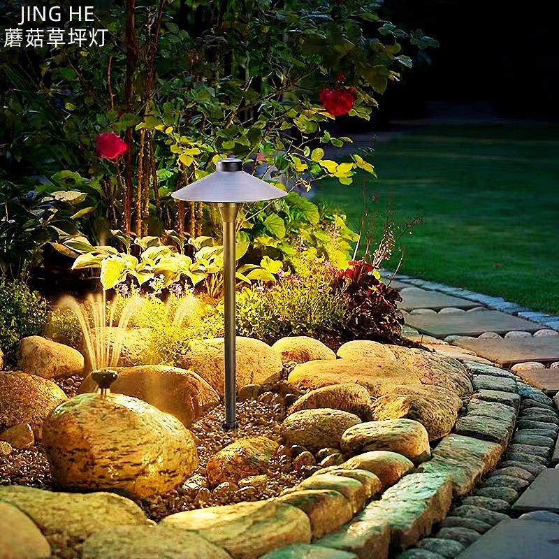 蘑菇灯户外led地插式落地花园别墅防水装饰氛围景观草坪灯庭院灯,家装灯饰光源,草坪灯,淘宝优惠券,粉丝福利购,淘宝优惠卷
