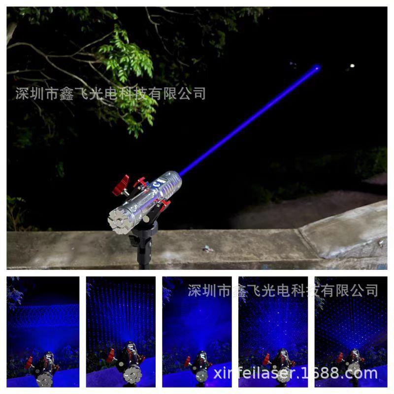 激光笔手电镭射指示笔LED强光手电筒激光指示灯户外探险电量显示
