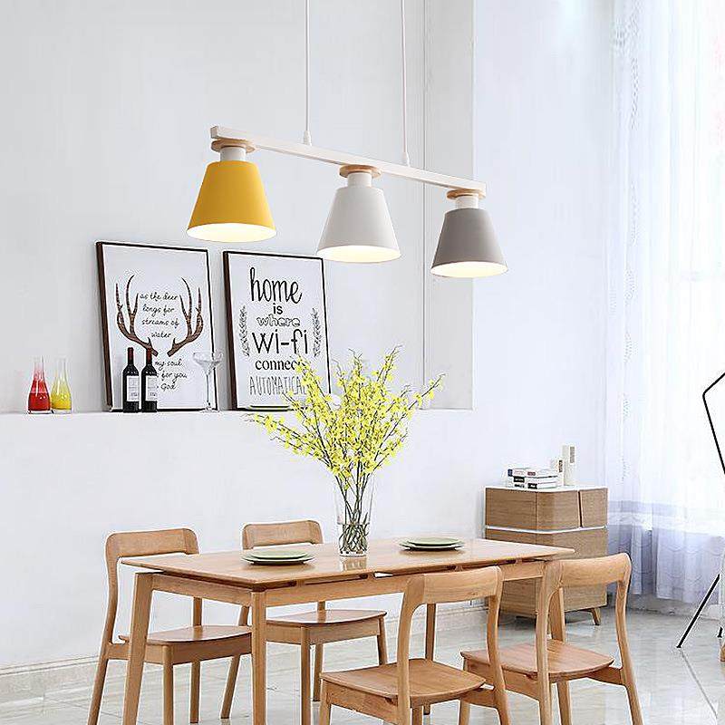 餐厅吊灯三头北欧现代简约马卡龙北欧风饭厅吧台饭桌家用餐桌灯具,家装灯饰光源,智能吊灯,淘宝优惠券,粉丝福利购,淘宝优惠卷