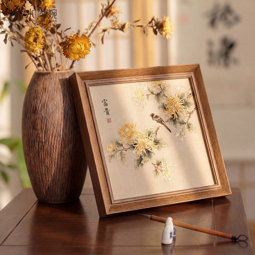 【宋式美学】花开富贵桌面摆画