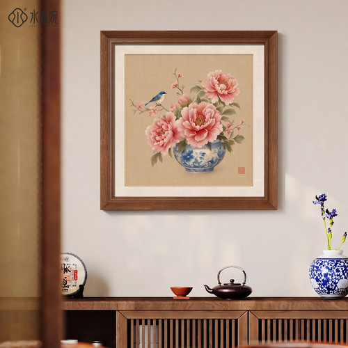 【新中式风】花鸟图茶室装饰画