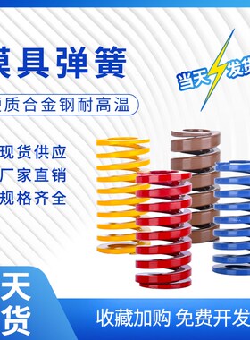 进口合金钢扁线圆线压缩模具弹簧矩形耐高温iso10243美标德标日标