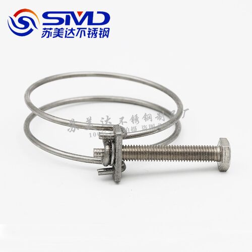 201不锈钢双钢丝箍 喉箍 卡箍抱箍管箍夹头卡子 卡扣管夹紧固水管