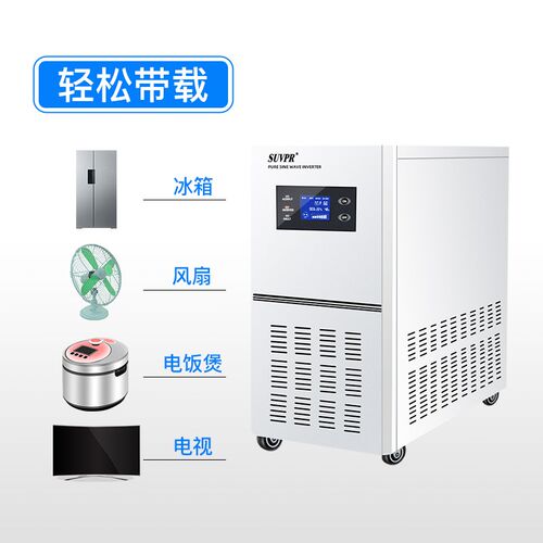 太阳能发电系统家用48v转220v离网逆控一体机2000w光伏发电板设备