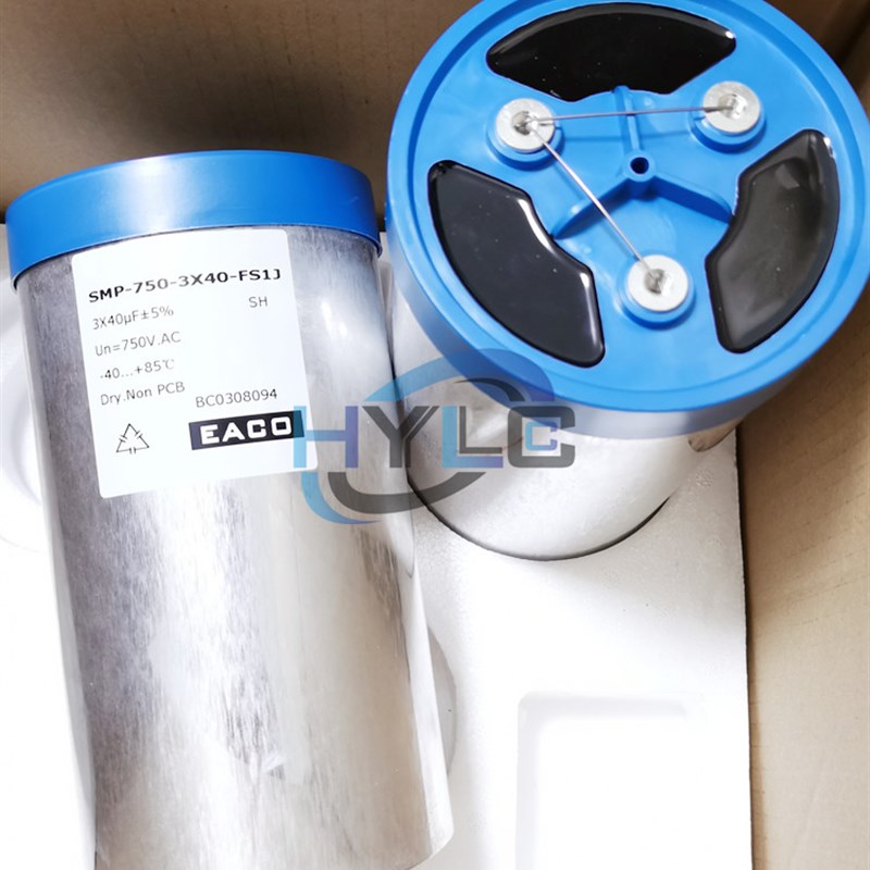EACO薄膜滤波电容SMP-850-3X10-FS逆变器三相电容器850VAC 3X10UF