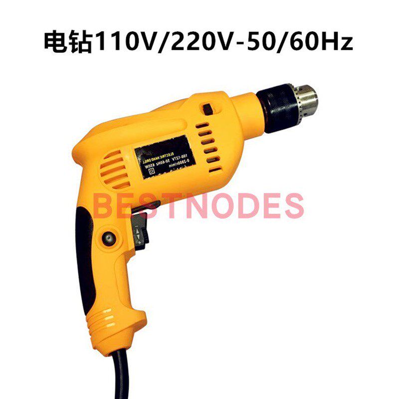 591002船用手电钻冲击钻220V有线插电手枪钻多功能110v电动小电钻