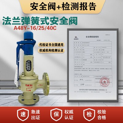 浙江海一安全阀A48Y-16/25/40C弹簧式压力罐储气罐泄压阀蒸汽管道