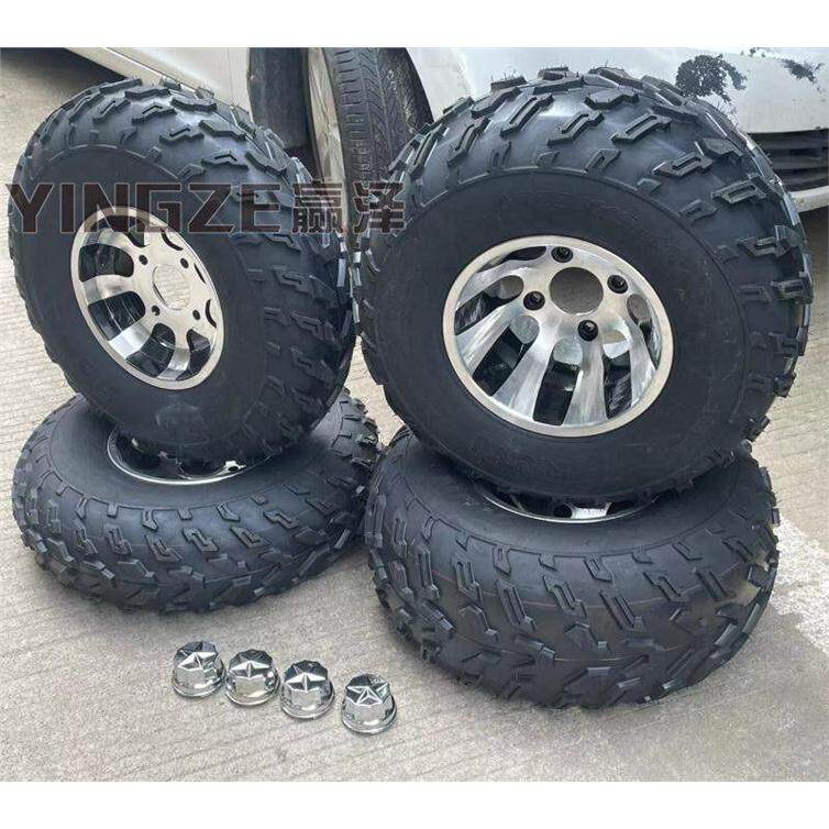 四轮车卡丁车沙滩车23X7-10 22X10-10寸加厚万达RUN轮胎铝轮毂