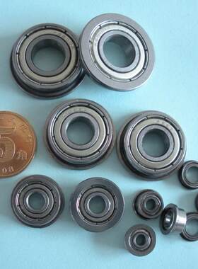 法兰轴承F6800ZZ,国标Z2组的质量,尺寸:10*19*5MM。