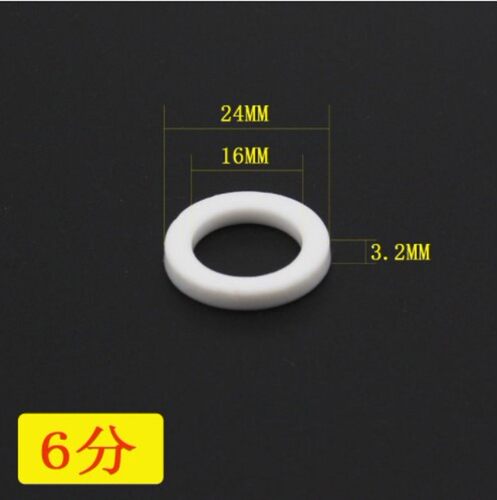 4/6分1寸软管垫片四氟垫片波纹管垫片聚四氟乙烯高温铁氟龙管垫