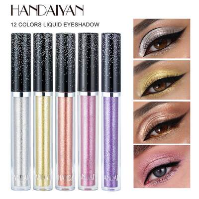 12 Colors Shimmer Liquid Eyeshadow 12色珠光细闪卧蚕液体眼影