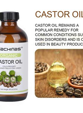 Organic Castor Oil, Large Bottle, Hydrating and Moisturizing