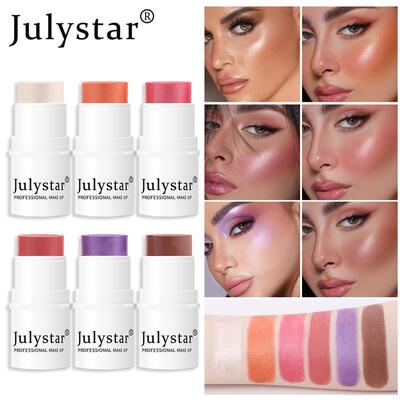 Single Color Matte Shimmer Blush Stick 单色哑光珠光腮红棒膏