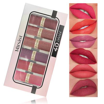 6Pcs Matte Lipstick Gift Set 6支哑光持久口红礼盒