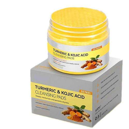 Turmeric Cleansing Pads姜黄曲酸清洁棉片去角质姜黄曲酸清洁垫