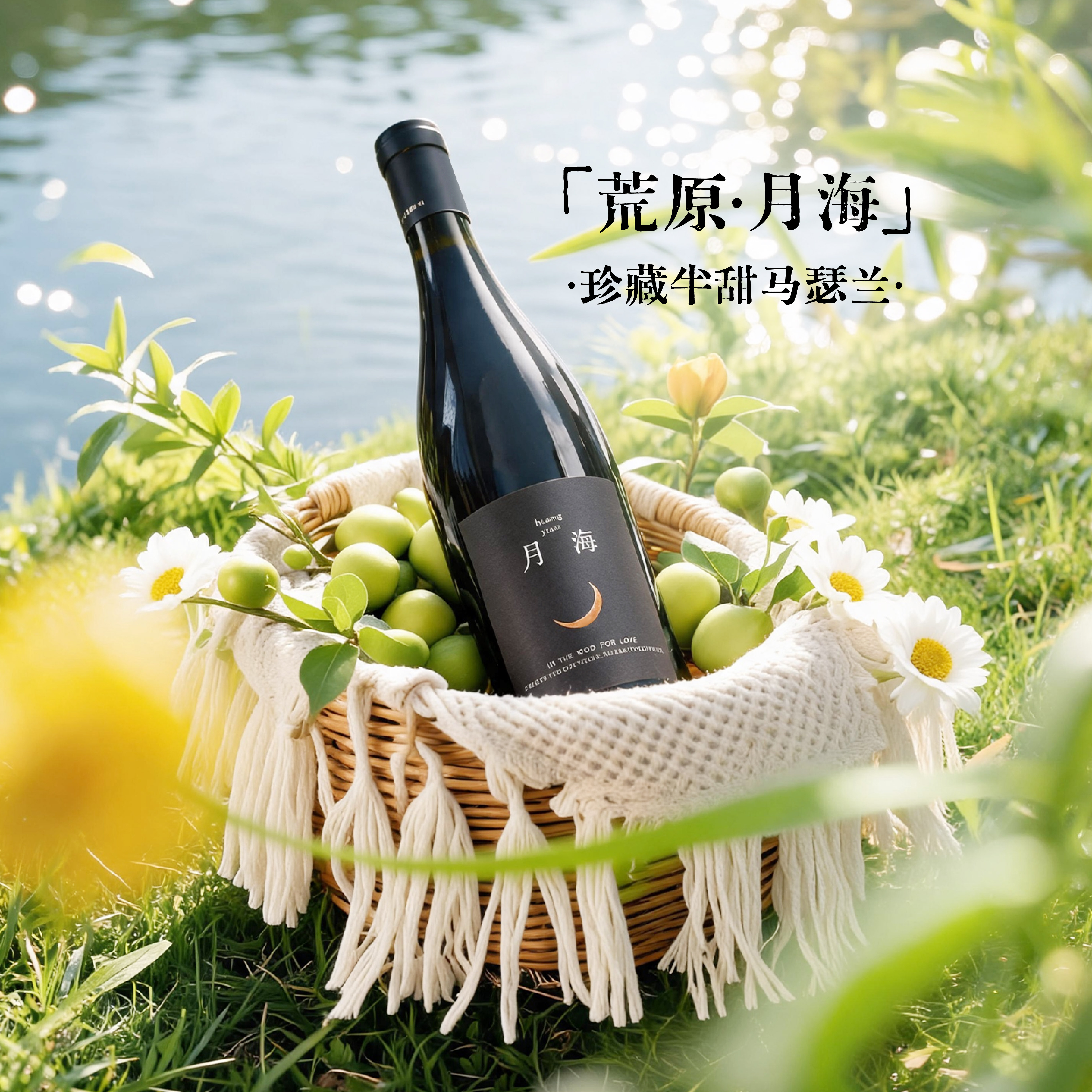 荒原月海半甜马瑟兰葡萄酒750ml礼盒装送礼必备好喝女生微醺甜酒