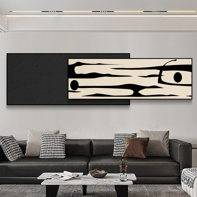 新款抽象挂画客厅高级感装饰沙发背景墙挂画叠加床头壁画铝合金框,家居饰品,现代装饰画,淘宝优惠券,粉丝福利购,淘宝优惠卷