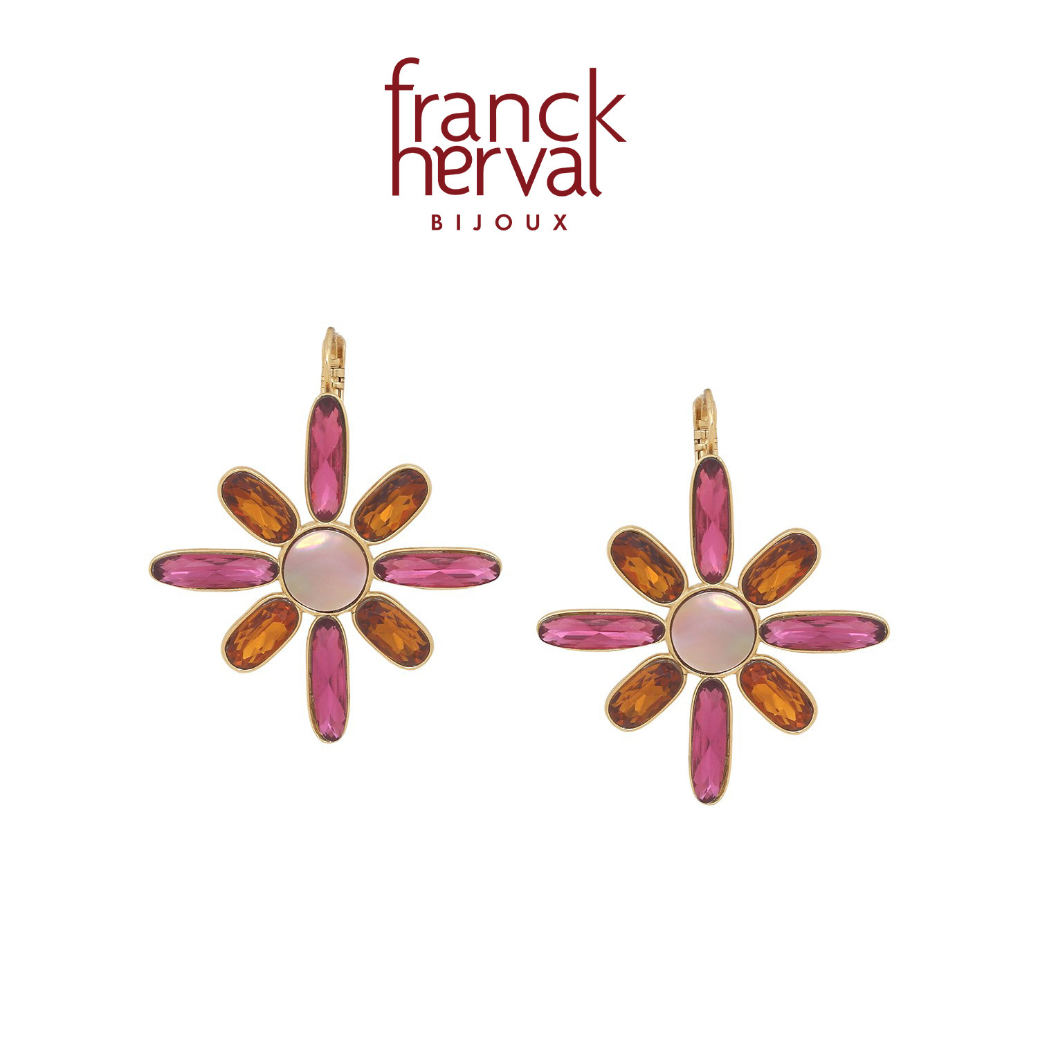 法国品牌Franck Herval 微光系列 复古时尚优雅精致耳针