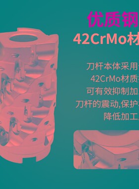 数控玉米铣刀杆BAP300/400R玉米粒铣刀端面开粗螺旋玉米棒铣刀盘