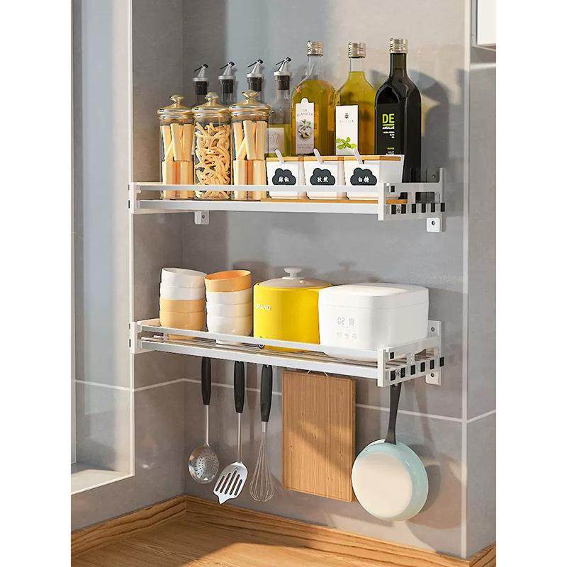 免打孔调料架家用多功能油盐酱醋瓶收纳架304不锈钢壁挂式储物架,厨房/烹饪用具,抹布架/厨房清洁收纳架,淘宝优惠券,粉丝福利购,淘宝优惠卷