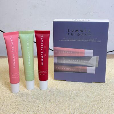 SummerFridays唇蜜套装滋润保湿唇膏有色口红lipbalm唇彩唇釉