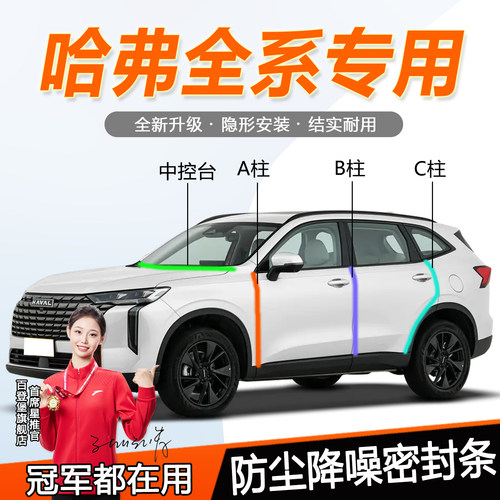 适用哈弗汽车门缝隔音防尘密封条