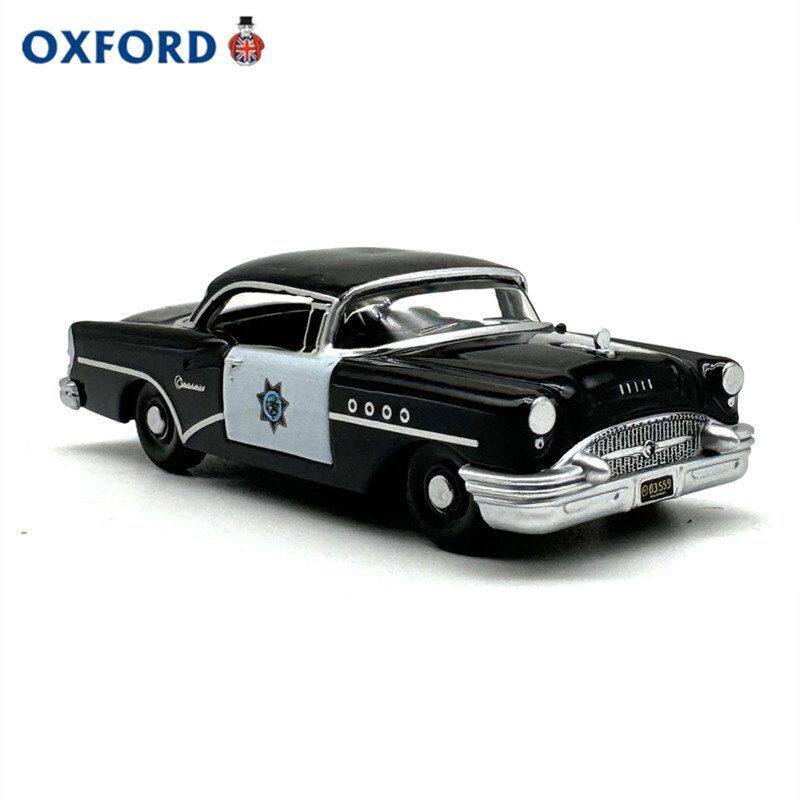 OXFORD别克世纪1955年公路巡警汽车模型合金仿真收藏摆件老式1:87