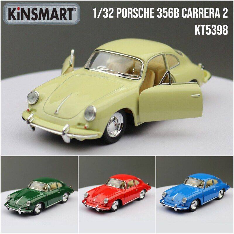 KiNSMART智冠合金汽车模型1/32保时捷356B轿车玩具回力开门散装