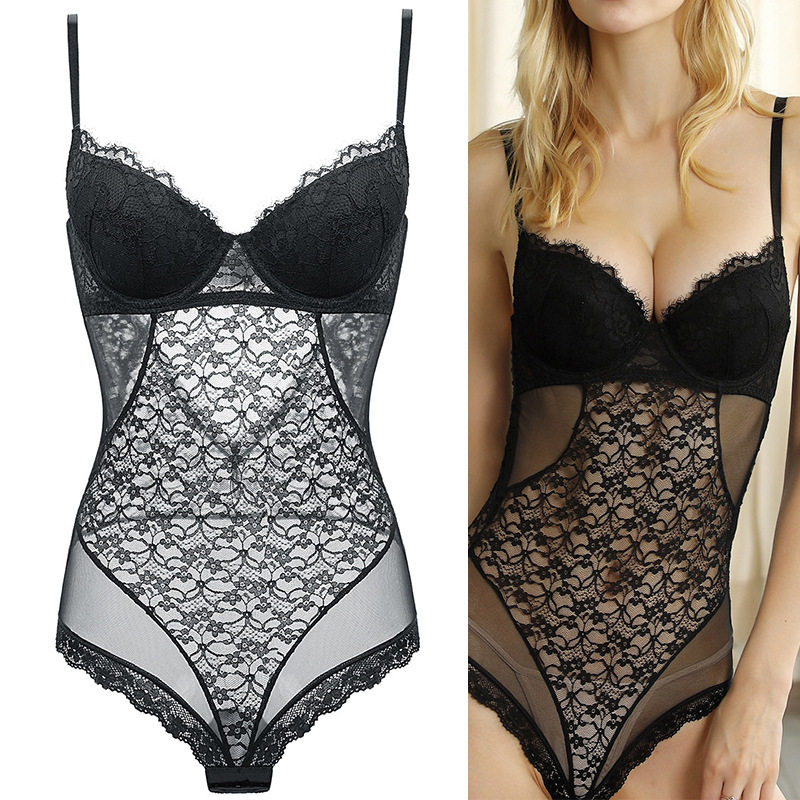 法式性感连身衣女诱惑聚拢透明情趣蕾丝紧身连体衣送情人闺蜜礼物,女士内衣/男士内衣/家居服,塑身连体衣,淘宝优惠券,粉丝福利购,淘宝优惠卷