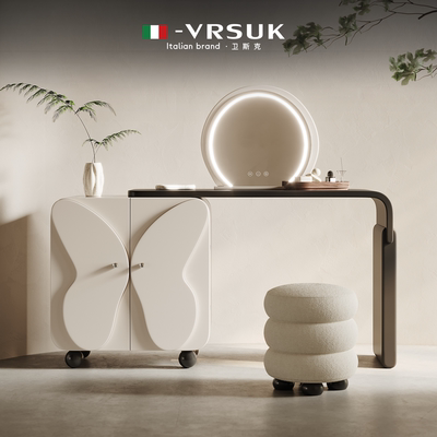 VRSUK意式专利奶油风蝴蝶梳妆台