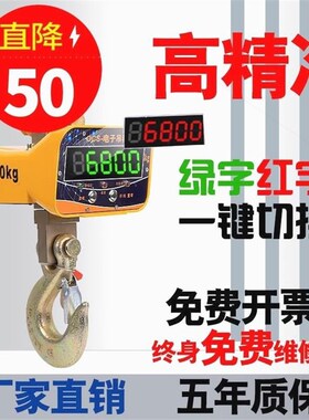 德国进口电子吊秤1吨2吨3吨5吨10吨吊钩称高精度行车电子称挂钩称