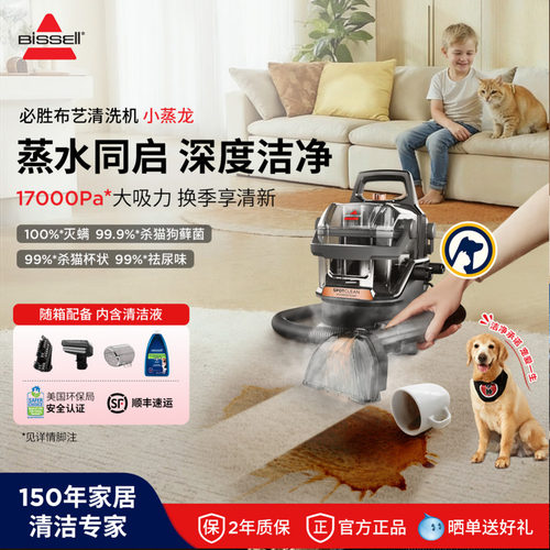 必胜小蒸龙大面积刷头布艺清洁机