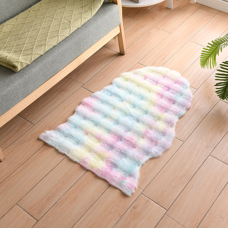 「次日达」新款泡泡绒地毯不规则客厅卧室床边毯子简约现代家用加,床上用品,布艺蛋糕/蛋糕毛巾,淘宝优惠券,粉丝福利购,淘宝优惠卷
