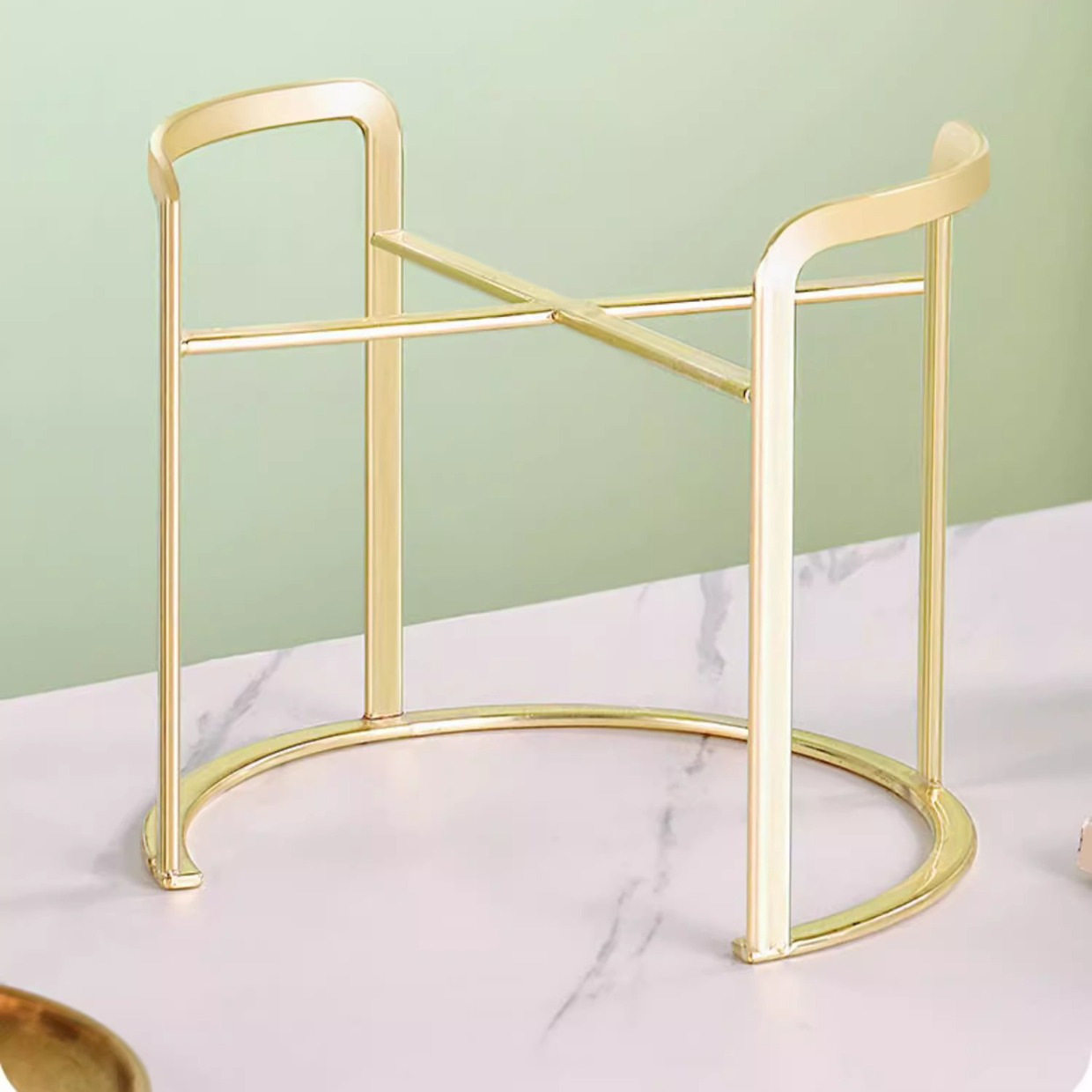 「次日达」高颜值金色银色金属架收纳架置物架冷水壶冷水桶底座套,收纳整理,桶装水支架,淘宝优惠券,粉丝福利购,淘宝优惠卷
