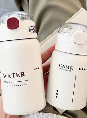 次日达」简约保温杯女生吸管水杯女2024新款高颜值学生小巧杯子in