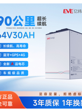 亿纬锂能磷酸铁锂电池64V30Ah电动车电池GPS款大容量正品电池