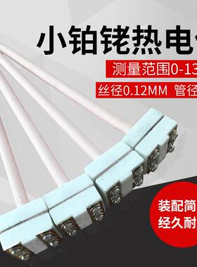 铂铑热电偶WRP-100型铠装 刚玉管小铂铑热电偶 S型热电偶可定