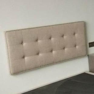 酒店家具床头床屏软包布皮艺床大靠背双人床酒店民宿公寓会所定制