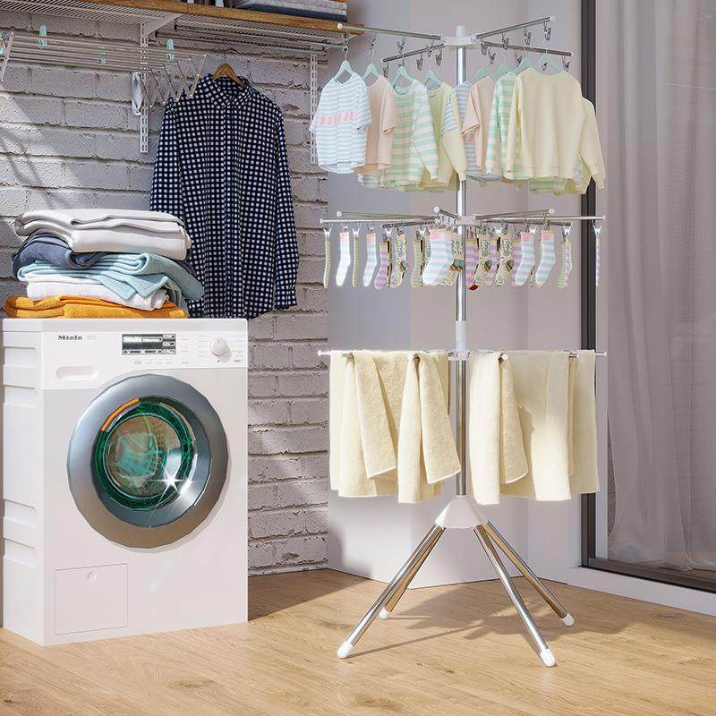宝宝婴儿晾衣架不锈钢室内落地折叠多用途阳台晒衣儿童袜子毛巾架,收纳整理,小型晾晒架,淘宝优惠券,粉丝福利购,淘宝优惠卷