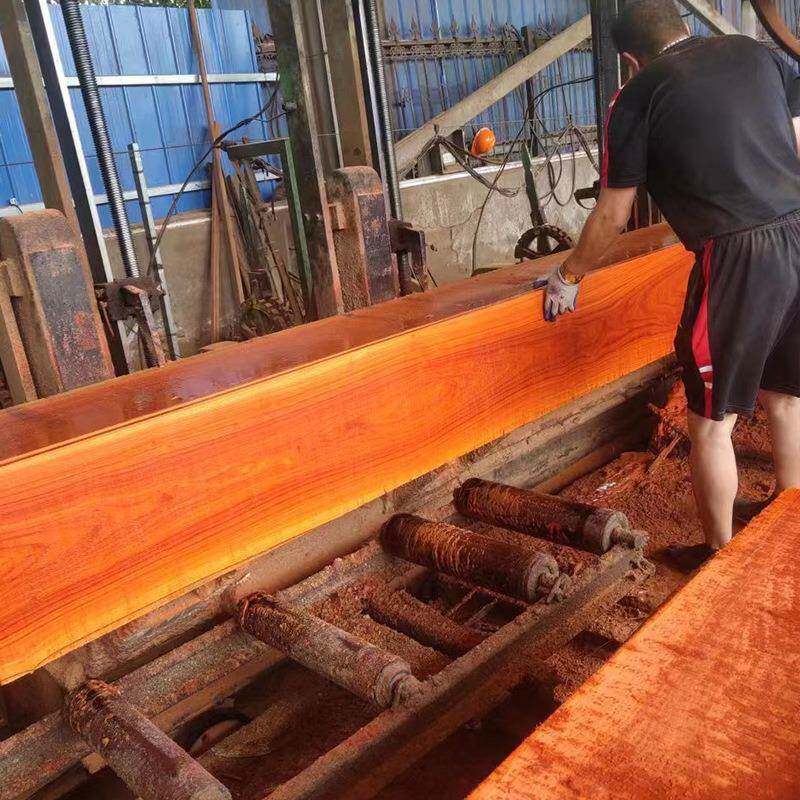 厂家供应非洲红花梨原木板材刚果红花梨建筑工程家具木料现货