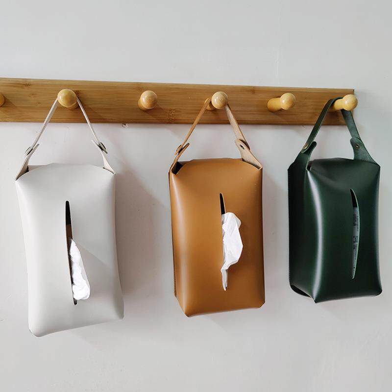 可挂式皮革纸巾盒抽纸盒客厅厕所家用创意纸巾套袋车载茶几纸抽盒,收纳整理,纸巾盒,淘宝优惠券,粉丝福利购,淘宝优惠卷