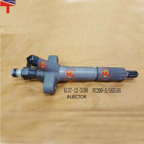 挖掘机PC200-3S6D105发动机配件喷油器6137-12-3100