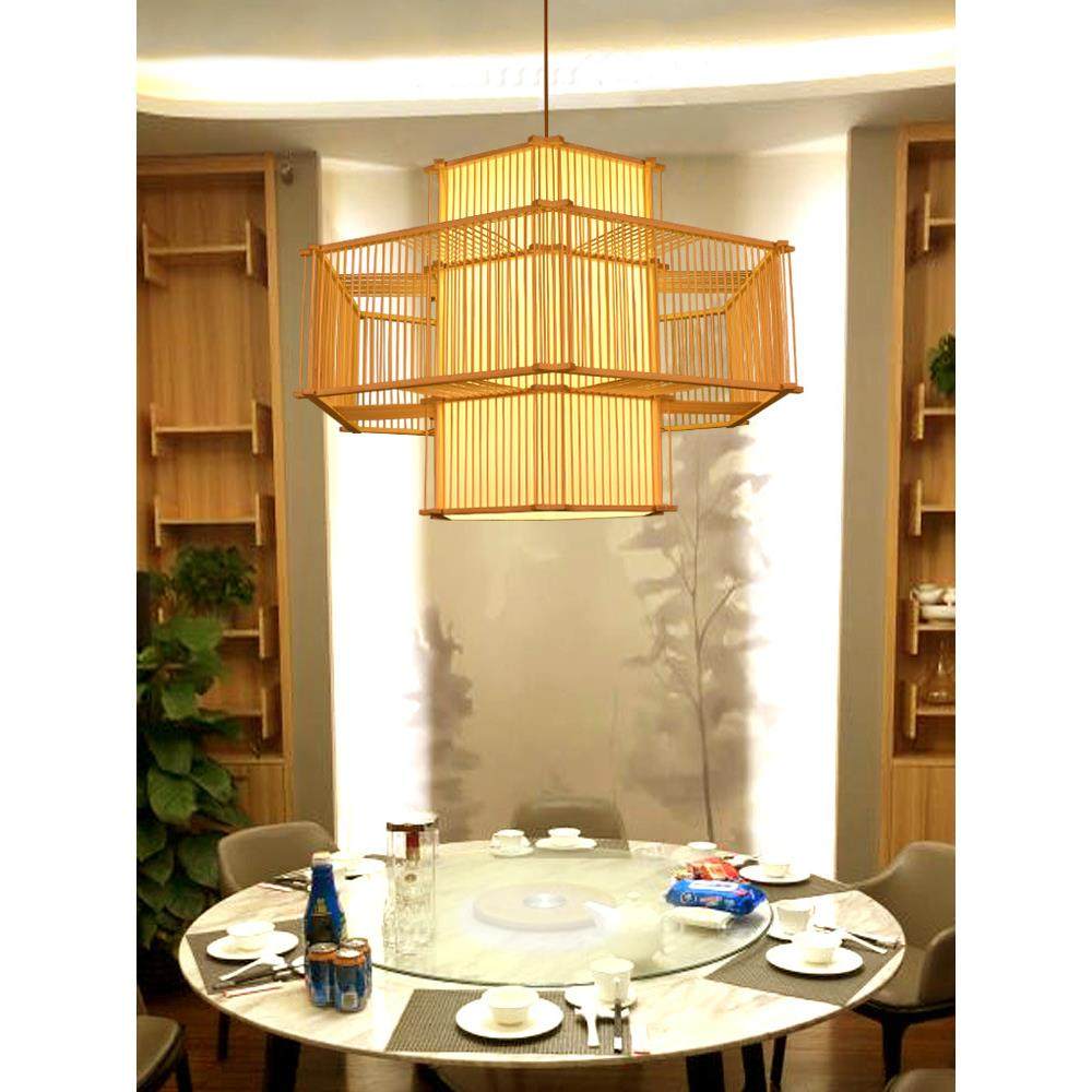 现货供应竹艺工程吊灯 民宿客房餐厅灯具 火锅竹子灯笼,家装灯饰光源,智能吊灯,淘宝优惠券,粉丝福利购,淘宝优惠卷