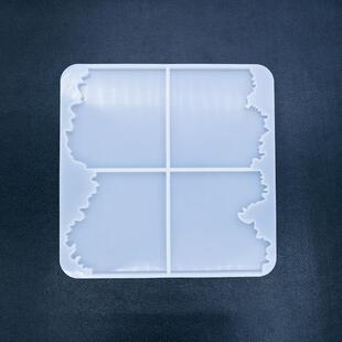 得意洋洋diy滴胶模具多种形海浪形摆台杯垫圆形镜面制作