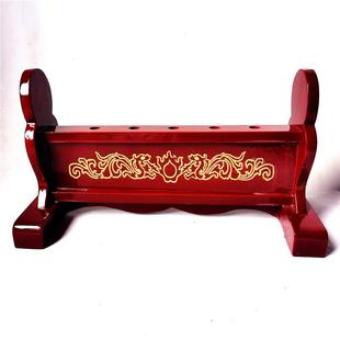 道家用品 木质法物摆件 五龙旗架子 五色令旗架子 令旗底座