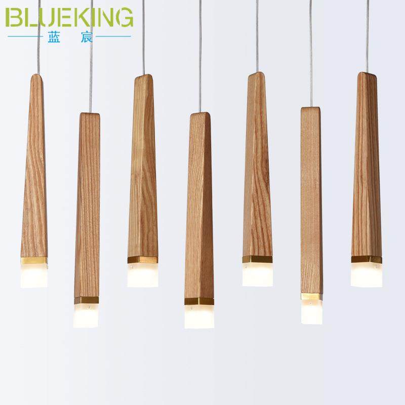 现代简约客厅餐厅灯具 创意个性原木艺术LED实木亚克力火柴棒吊灯,家装灯饰光源,智能吊灯,淘宝优惠券,粉丝福利购,淘宝优惠卷