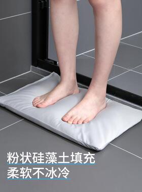标准价O-0924硅藻泥吸水脚垫速干卫生间门口浴室防滑垫厕所地垫