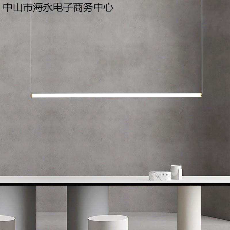 餐厅吧台简约现代玻璃长条吊灯北欧办公室书房长桌店铺前台中岛灯,家装灯饰光源,智能吊灯,淘宝优惠券,粉丝福利购,淘宝优惠卷