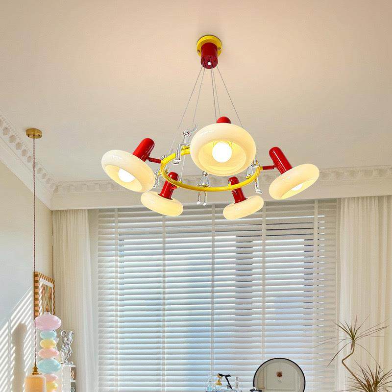 多巴胺简约客厅灯简约风儿童房灯创意彩色中古餐厅装饰灯卧室吊灯,家装灯饰光源,智能吊灯,淘宝优惠券,粉丝福利购,淘宝优惠卷